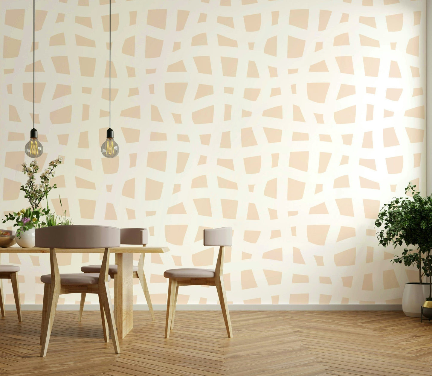 Wallpaper with a modern, artistic design with clean lines, GD4493