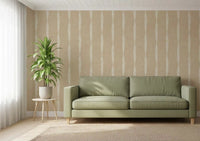 Cream stripes split beige in uneven breaks on Creamy White Stripe Beige wallpaper.GD9611