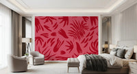 Crimson Leaf Dance Wall MuralGD9156