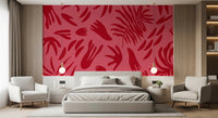 Crimson Leaf Dance Wall MuralGD9156