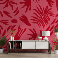 Crimson Leaf Dance Wall MuralGD9156