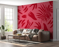 Crimson Leaf Dance Wall MuralGD9156