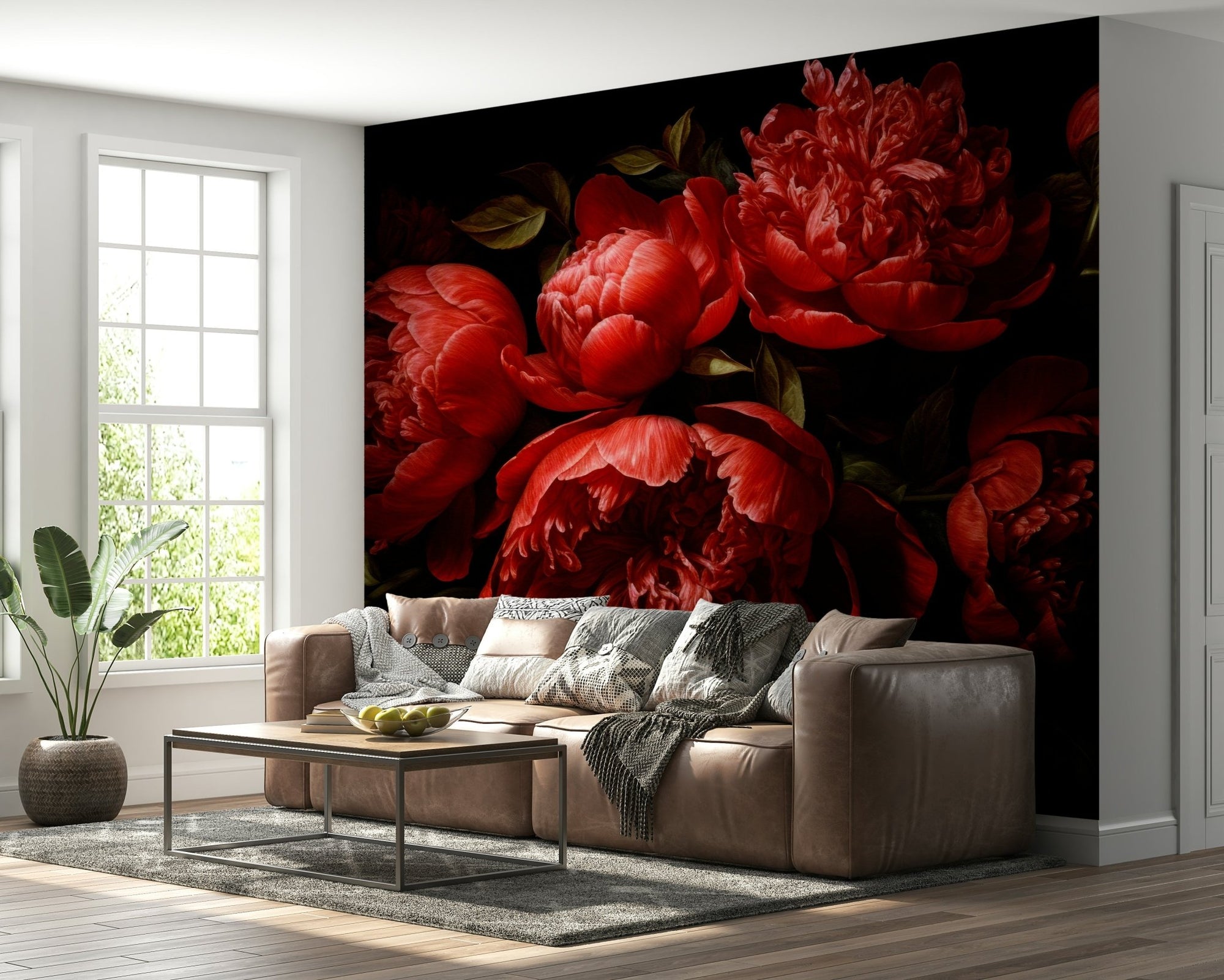 Rich, luxurious flowers in deep crimson and red hues. GD3084


