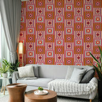 Orange and crimson splash wall design
 GD604
