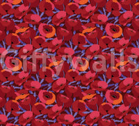 Gorgeous crimson poppies wall mural for modern decor, GD1871