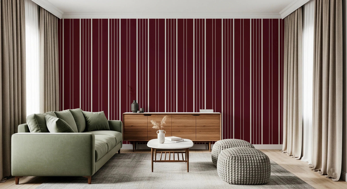 Crimson Stripes Wallpaper⁠