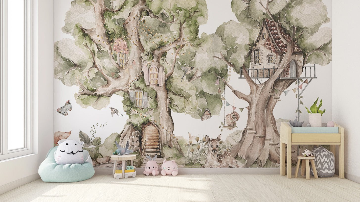 Critter Cottage wallpaper sparks creativity in kids C359