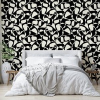 An office with a unique and bold geometric design

