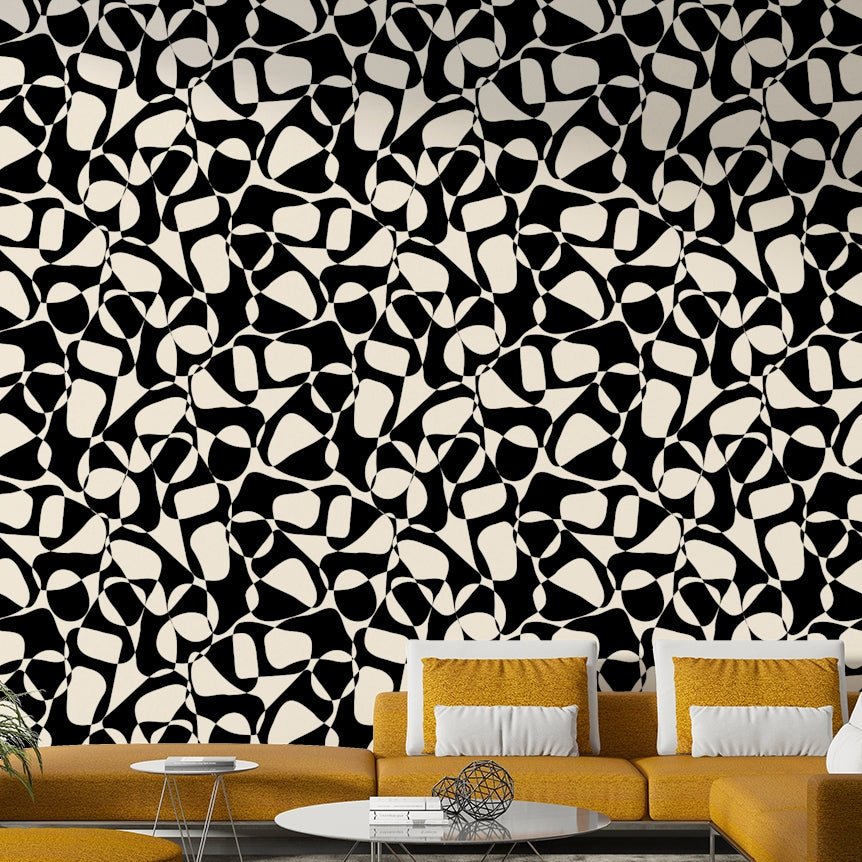 High-quality image of the cropped shapes wallpaper

