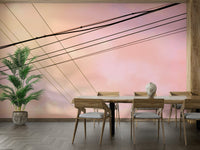 A beautiful abstract lines wallpaper mural for a modern home.


