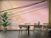 A beautiful abstract lines wallpaper mural for a modern home.

