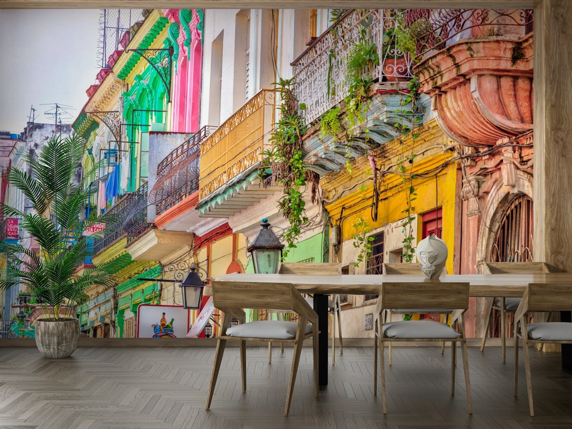 The colors are bright and eye-catching, like a painting.

