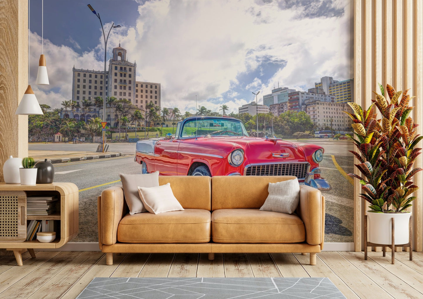 The composition captures the energy of the street level.

