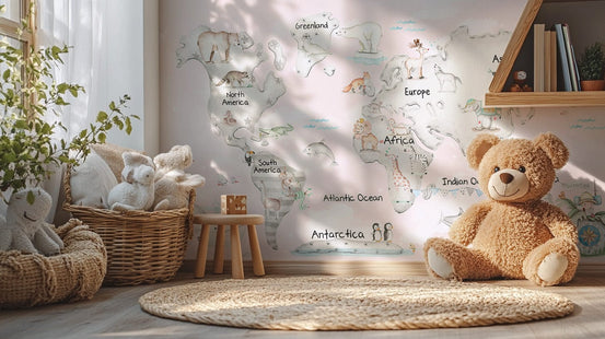 Cute cuddly creatures atlas wallpaper, C217