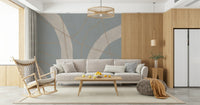 A serene flowing design wall mural for your decor.