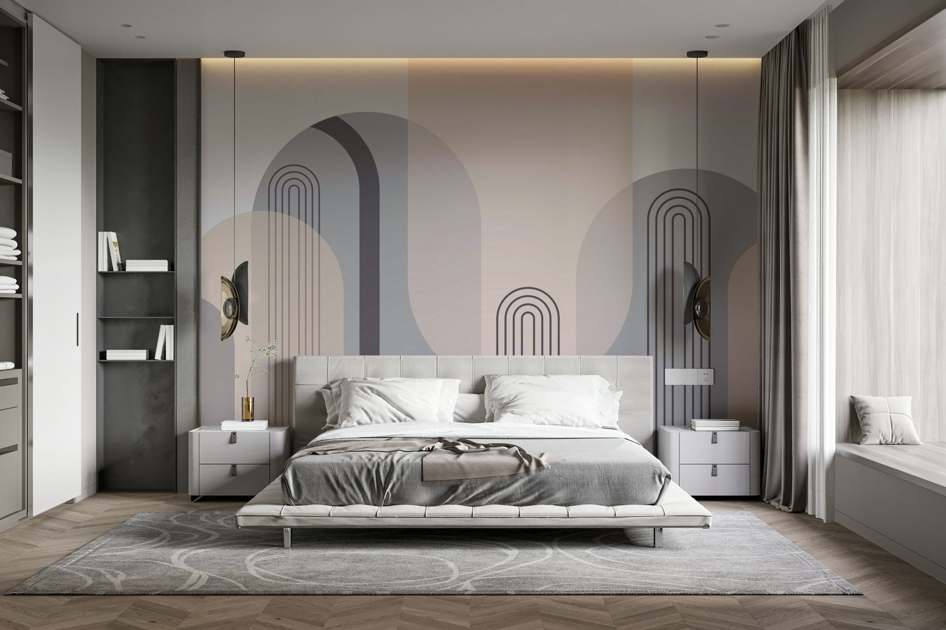 The curves are a central focus of the image.

