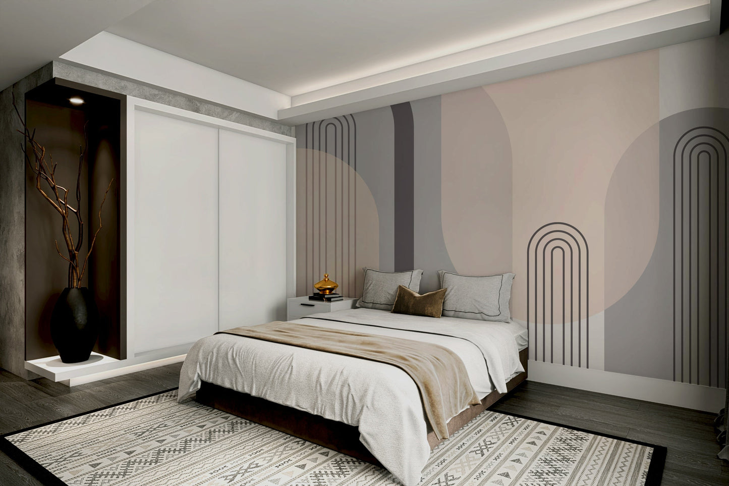 The design gives a feeling of quiet, natural beauty.

