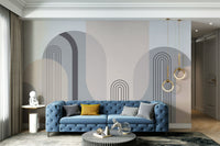 The composition is a dynamic, abstract pattern.

