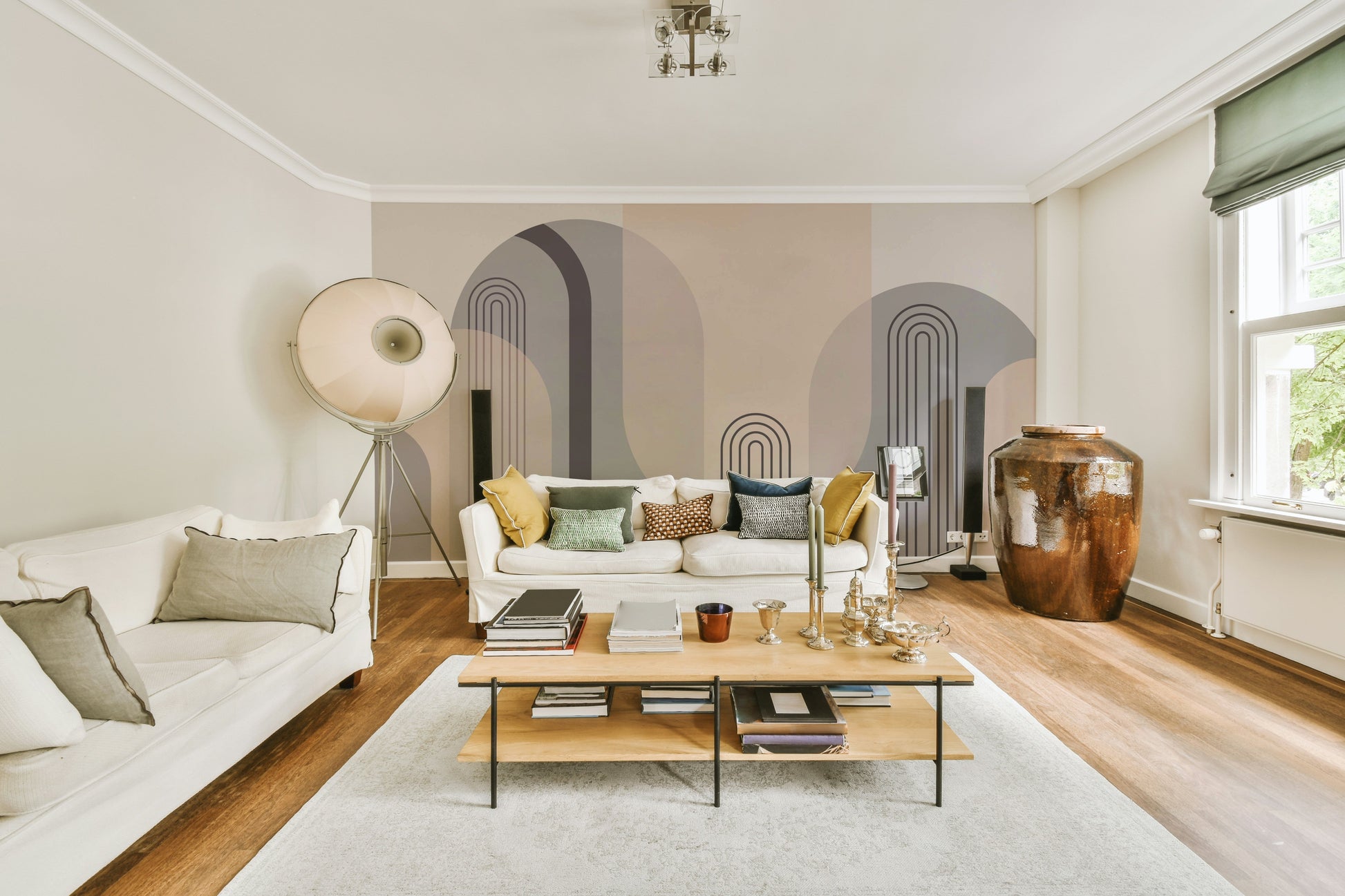 The colors are gentle, pastel, and muted.

