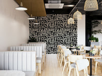 Wallpaper with an artistic, contemporary design

