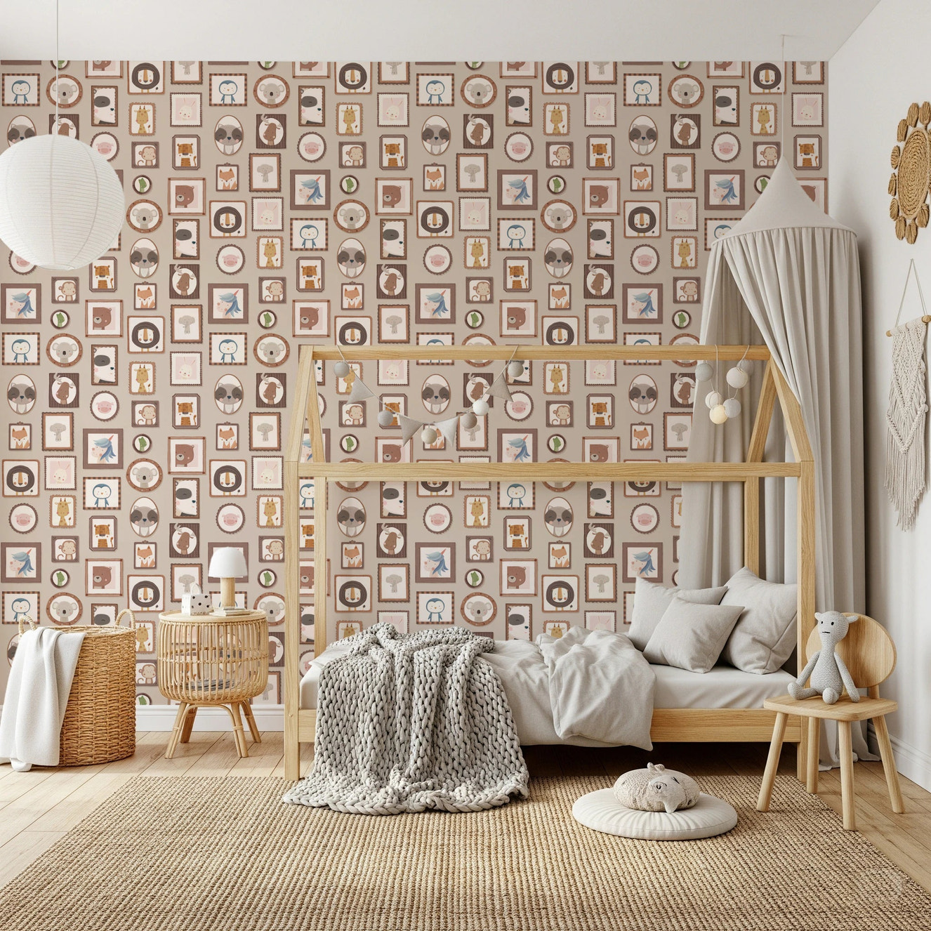 Cute Animal Frames Wallpaper⁠