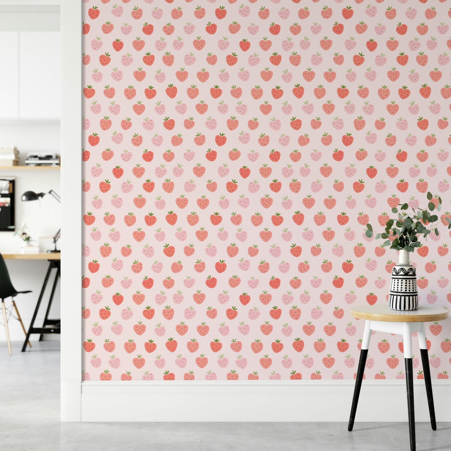 Sweet kawaii mural wallpaper for fun interiors

