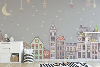 Cute Houses Wallpaper Murals - Giffywalls A792