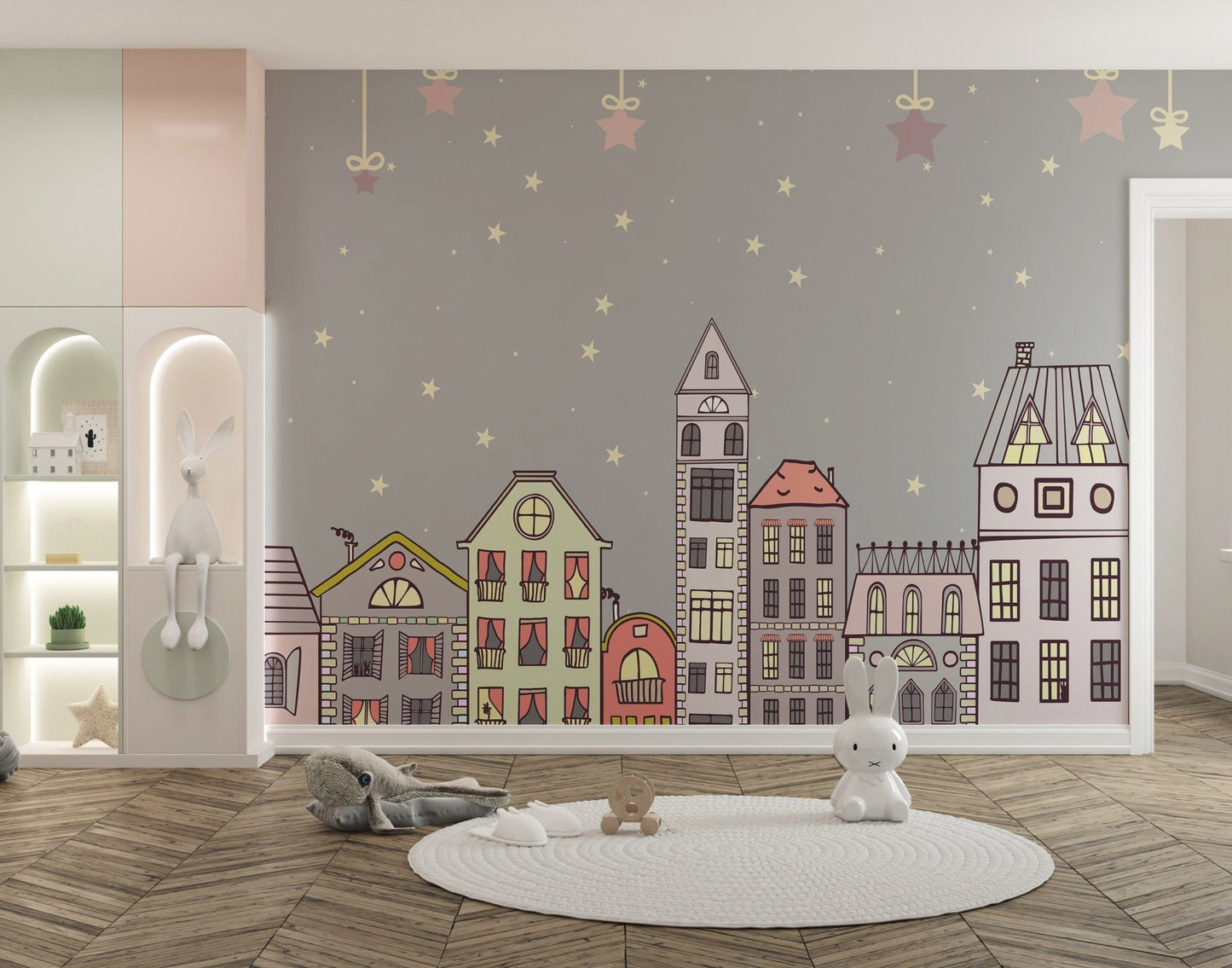Cute Houses Wallpaper Murals - Giffywalls A792