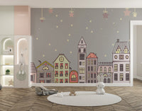 Cute Houses Wallpaper Murals - Giffywalls A792
