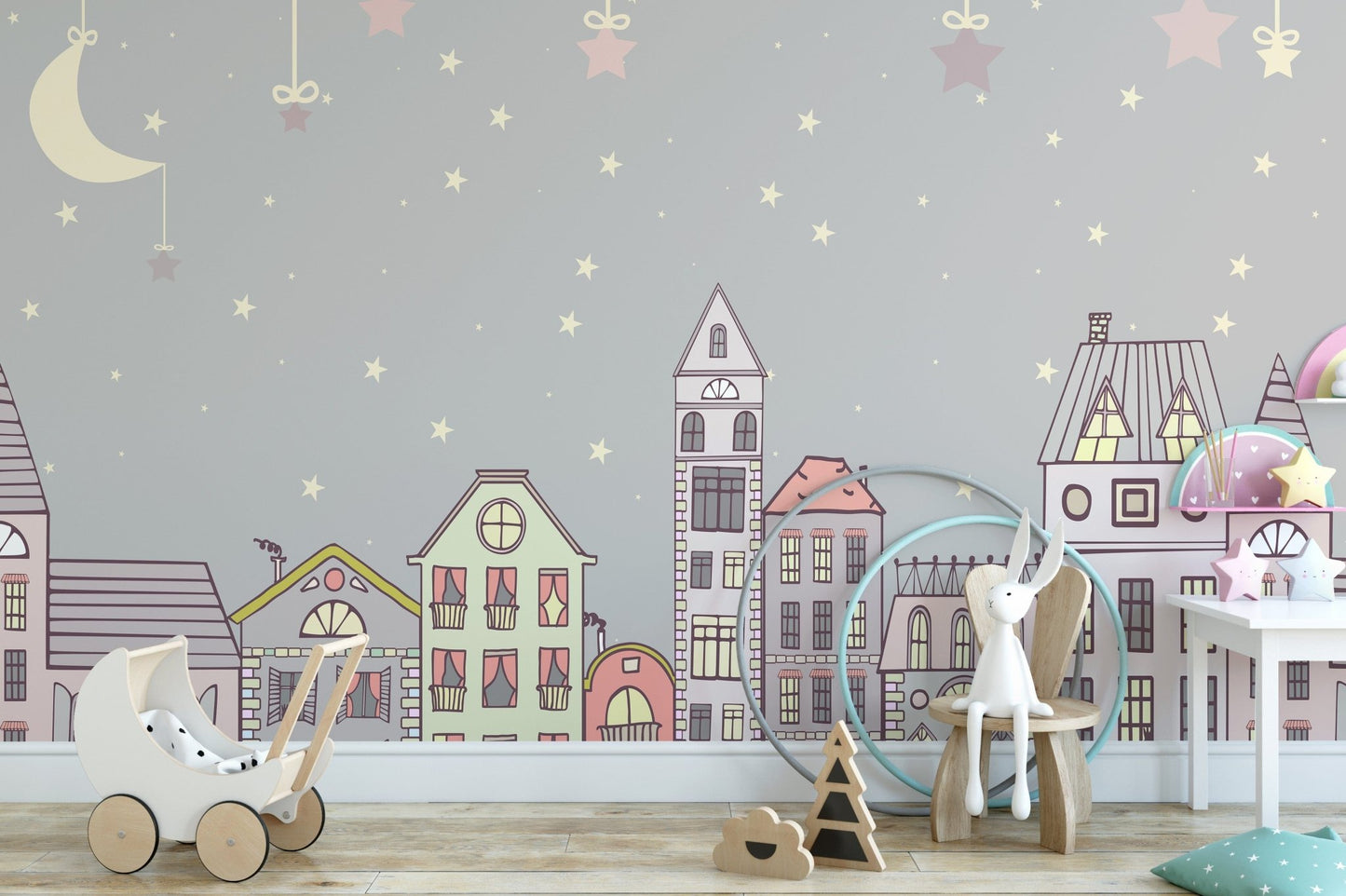 Cute Houses Wallpaper Murals - Giffywalls A792
