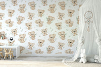 Elegant nursery wallpaper with koala art GD064

