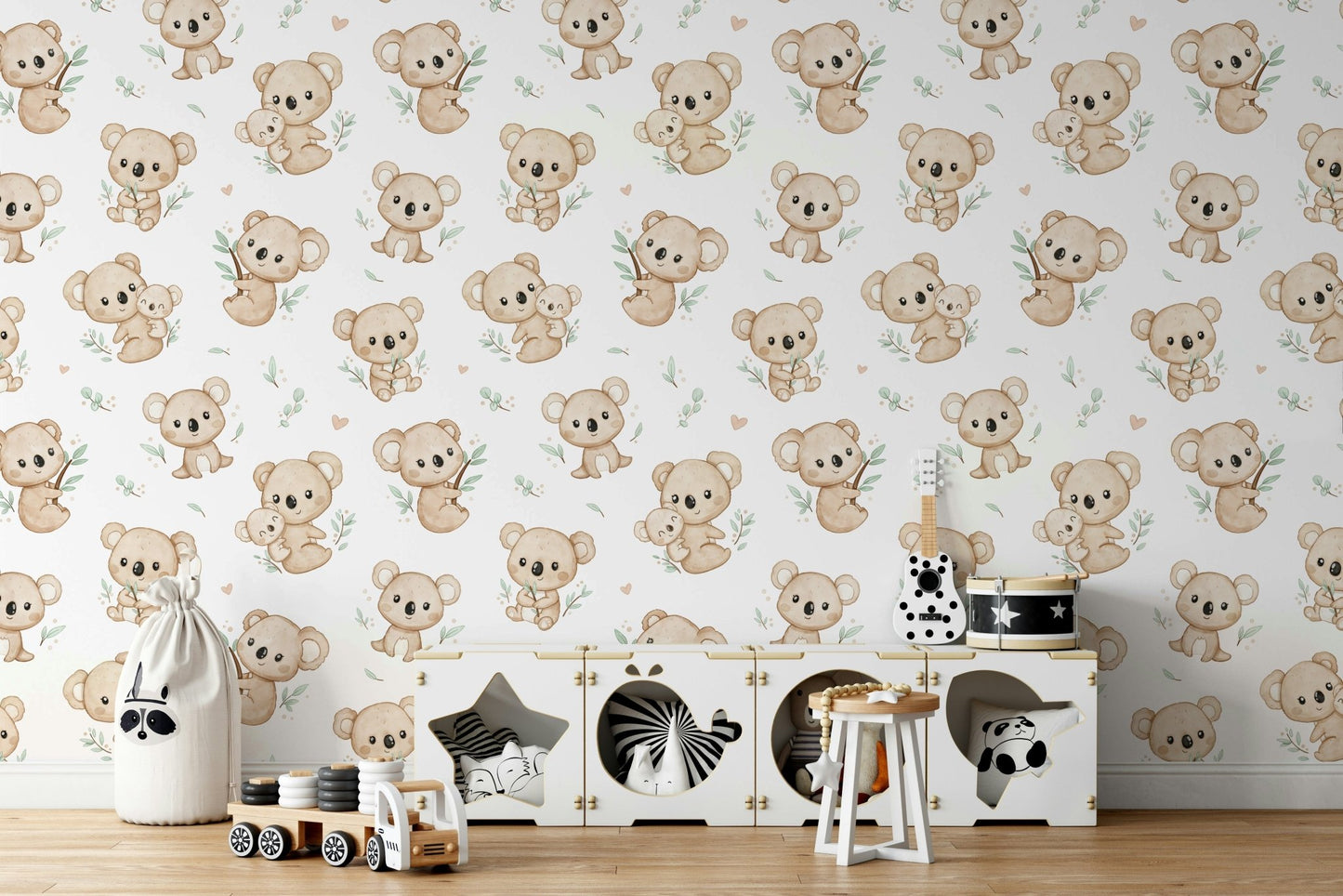 Cute koala design nursery wall covering
 GD064
