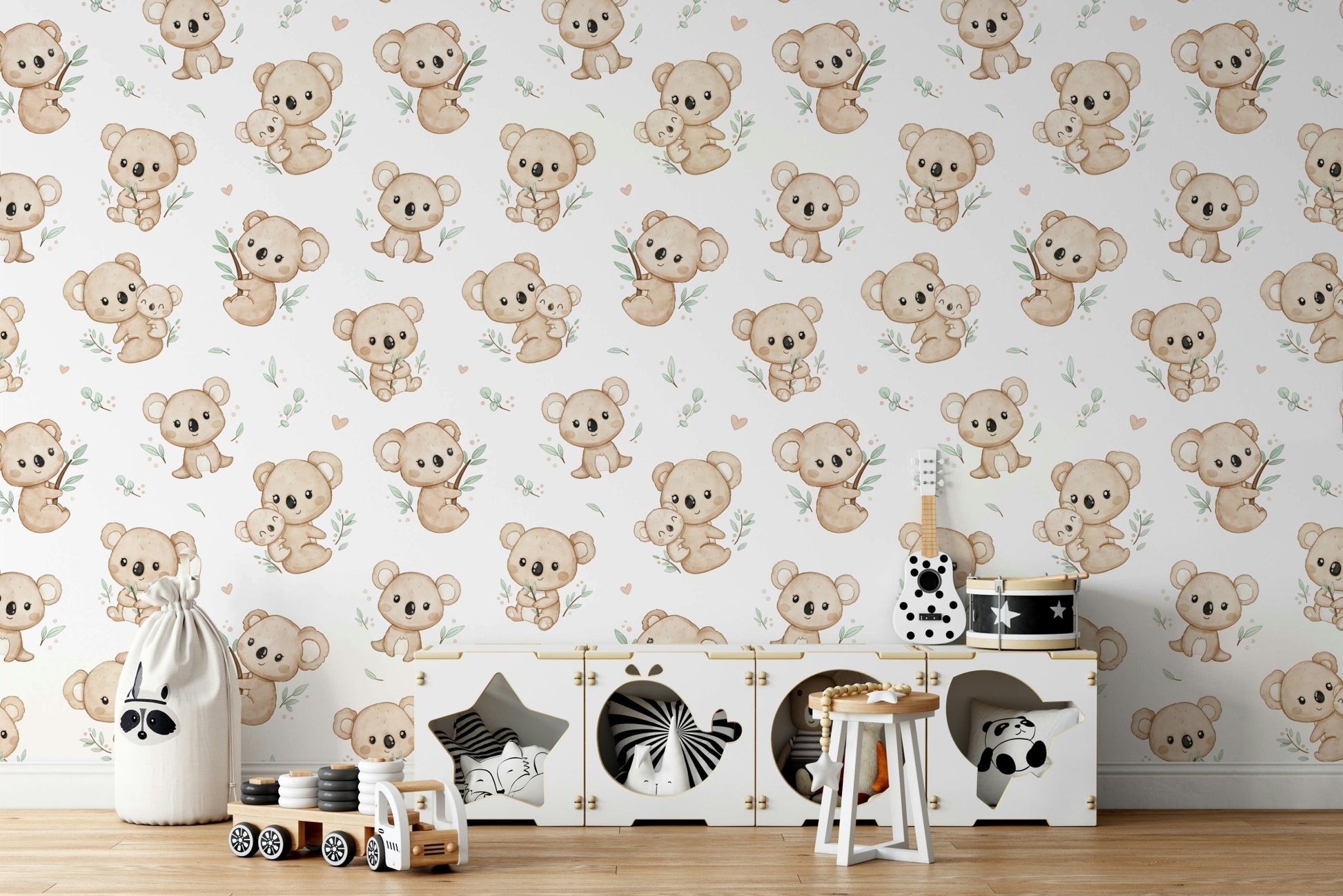 Cute koala design nursery wall covering
 GD064
