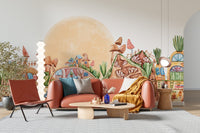 Cute Lively Town Kids Wallpaper Mural - Giffywalls A206