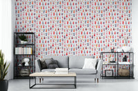 Whimsical reindeer wallpaper

