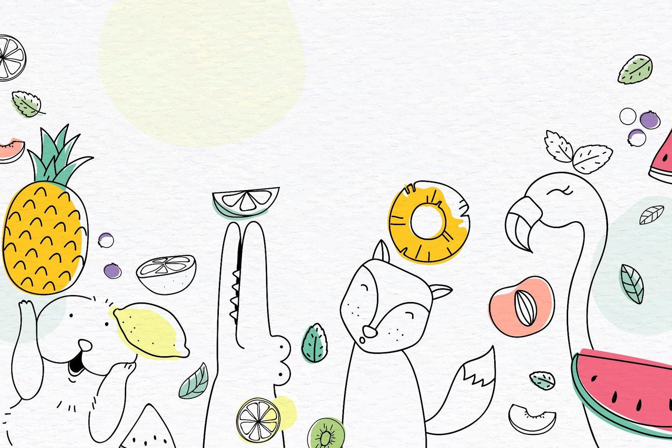 Fruity Kids Wallpaper Mural
