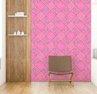 The wallpaper for walls being installed., GD4555