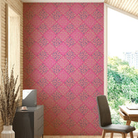 A high-angle view of the wall mural in a large space., GD4555
