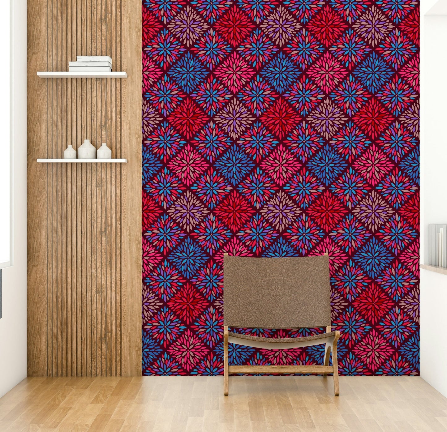 A bold floral wallpaper for walls., GD4557