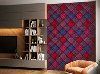 A vibrant wallpaper with bohemian tile design., GD4557