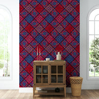 A pink and purple floral tile decor., GD4557
