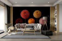 Dahlia Diversity Wall Mural