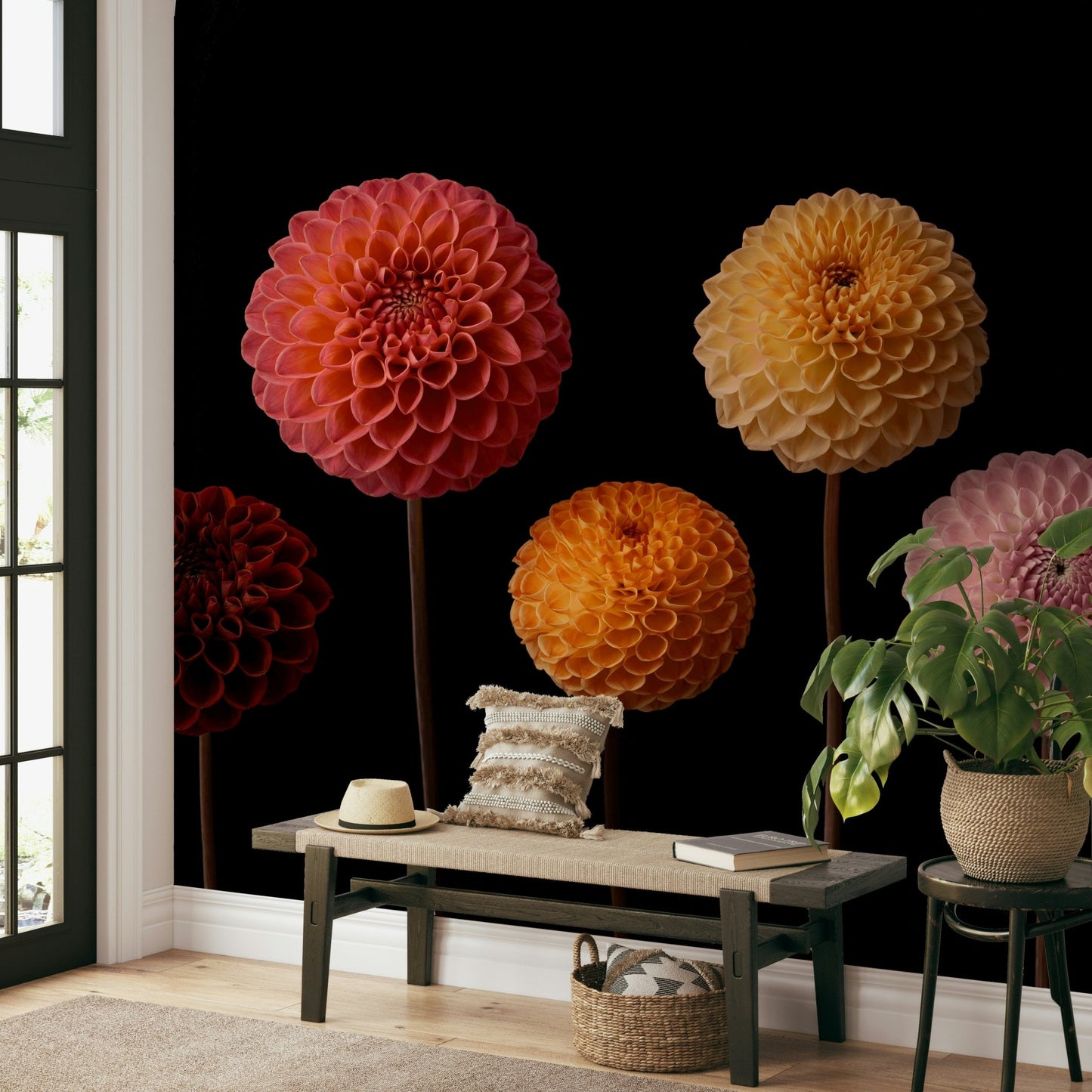 Dahlia Diversity Wall Mural
