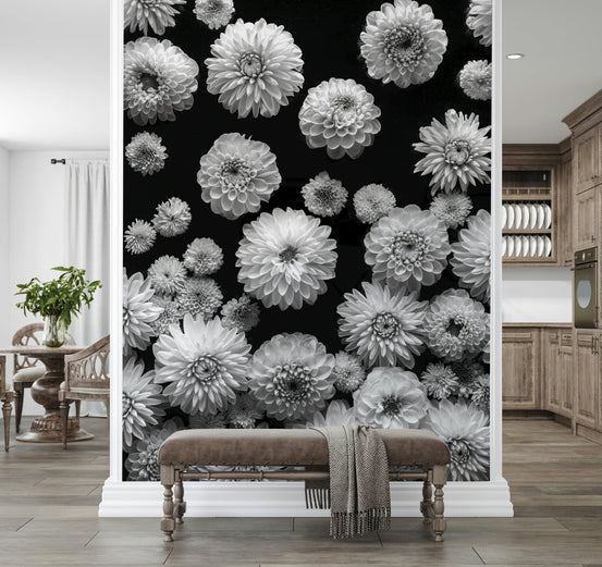 Dahlia Dreamscape wall mural with vibrant blooming flowers GD7297
