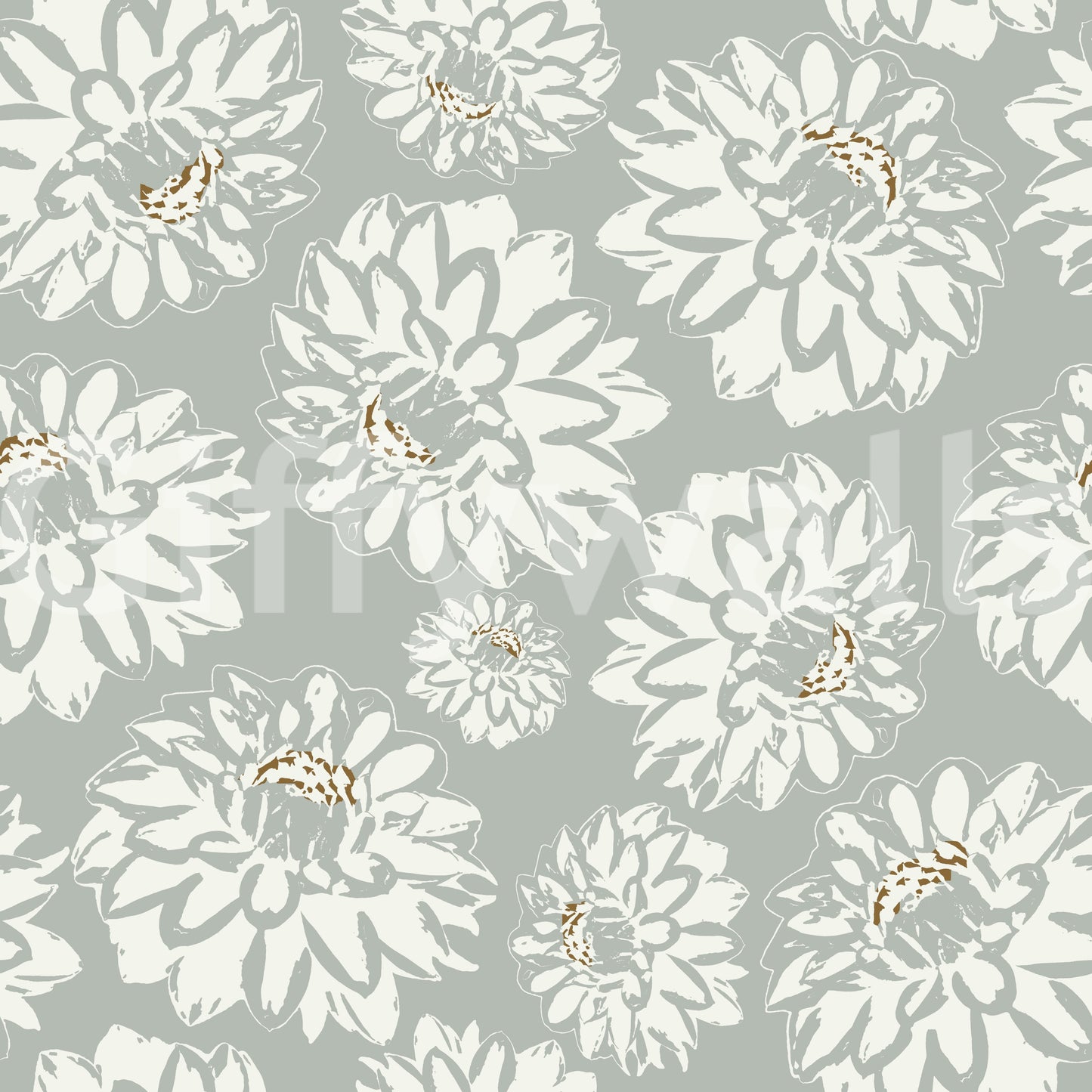 Unique floral wallpaper with a creative twist.

