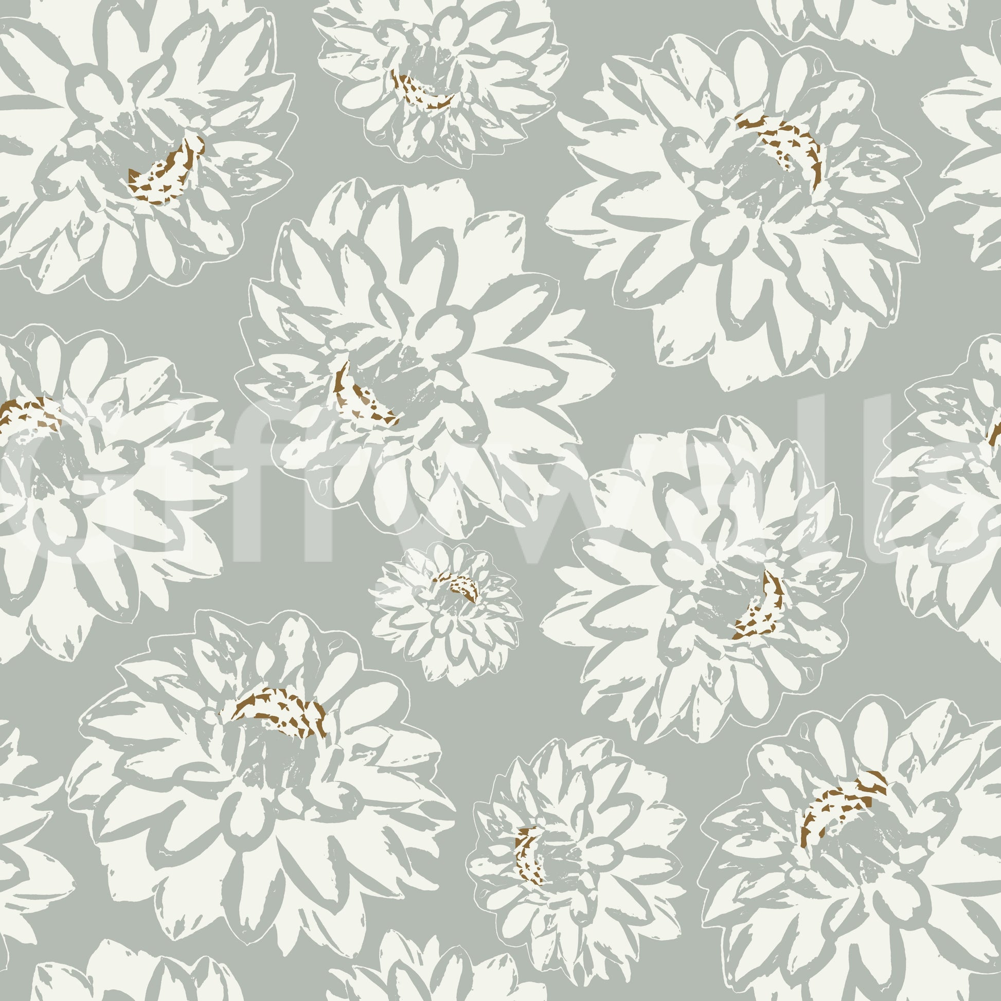 Unique floral wallpaper with a creative twist.

