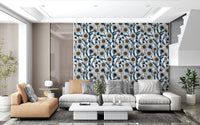 A Living area carries soft contrast through Daisies on White wallpaper.
⁠GD9578