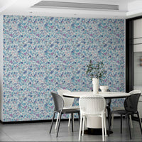 Pink and blue daisy design

