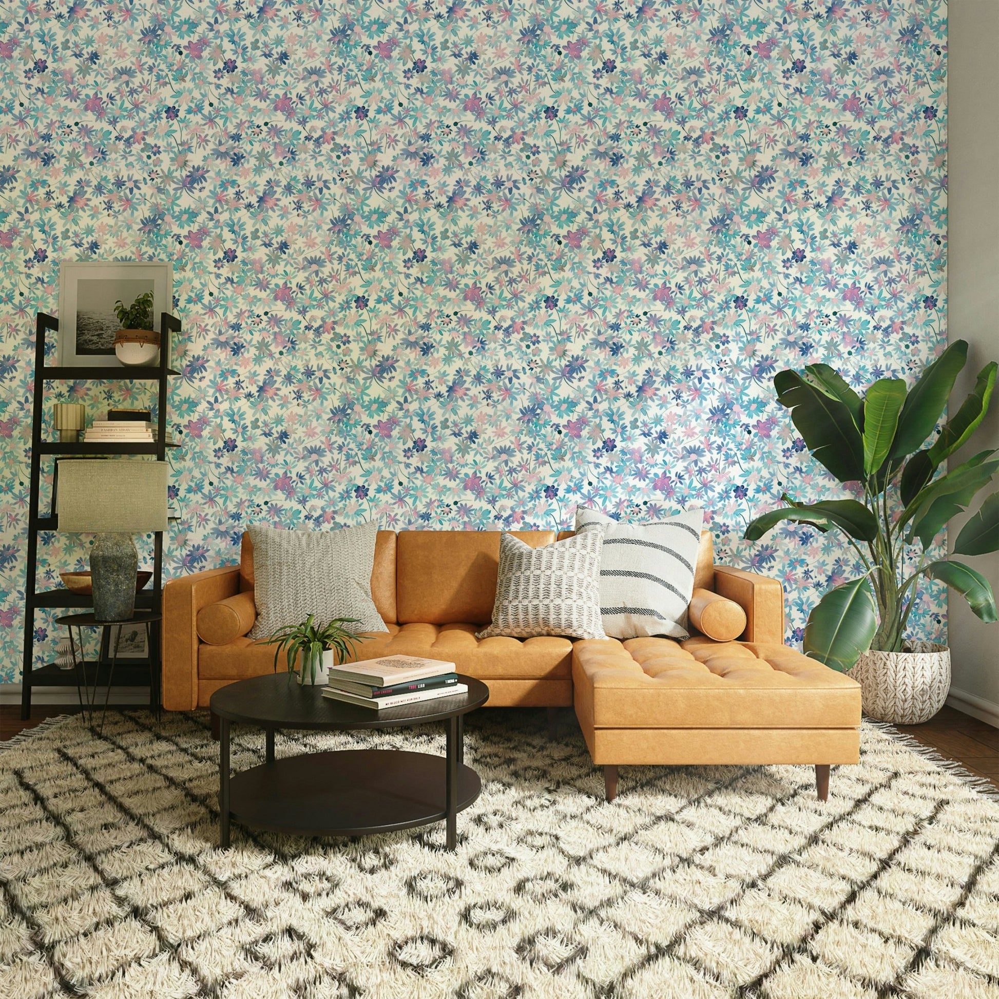 Pastel bloom wall mural

