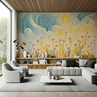 Daisy Daydreams Wall Mural for an airy balcony wall wallpaper mural